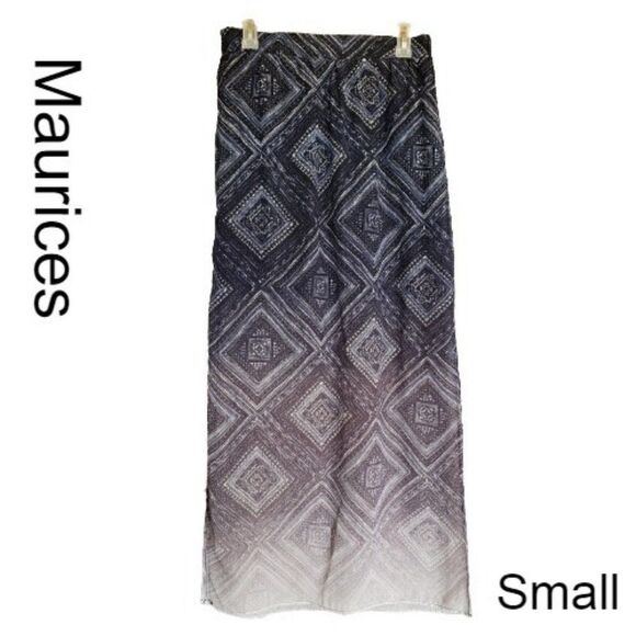 Maurices Women's Maxi Skirt Blue Ombre Mini Skirt Lining Small NWOT - Picture 1 of 5